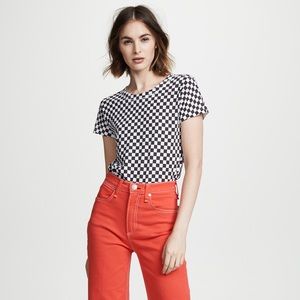 Rag & Bone Check Print Tee